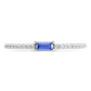 Sterling Silver Thin Tanzanite CZ Stacking Birthstone Ring