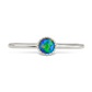 Sterling Silver Green Opal Solitaire Ring