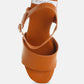 Sawor Recycled Leather High Block Sandals