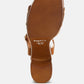 Sawor Recycled Leather High Block Sandals