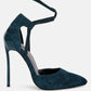 Rule Breaker Lace Up Stiletto Heel Suede Sandals