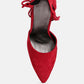 Rule Breaker Lace Up Stiletto Heel Suede Sandals