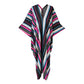 Raspberry Stripe Caftan Kaftan Dress