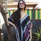 Raspberry Stripe Caftan Kaftan Dress