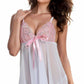 Flirty Mesh Lace Cup Babydoll