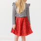 Red Sequin Twirl Skort