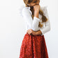 Red Sequin Twirl Skort