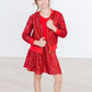 Red Sequin Twirl Skort