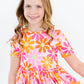 Retro Daisies S/S Pocket Twirl Dress