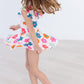 Retro Floral S/S Twirl Leotard