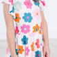Retro Floral S/S Twirl Leotard
