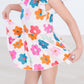 Retro Floral S/S Twirl Leotard