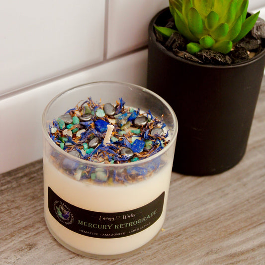 Retrograde Protection Crystal Candle