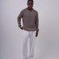 Ribbed Knit Half-Zip Sweater