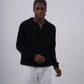 Ribbed Knit Half-Zip Sweater