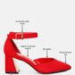 Rory Metallic Sling Detail Block Heel Sandals