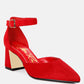 Rory Metallic Sling Detail Block Heel Sandals