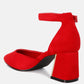 Rory Metallic Sling Detail Block Heel Sandals