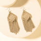 Stormtrail Fringe Earrings in Antique Frost