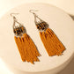 Rustglow Fringe Earrings in Sunbaked Amber