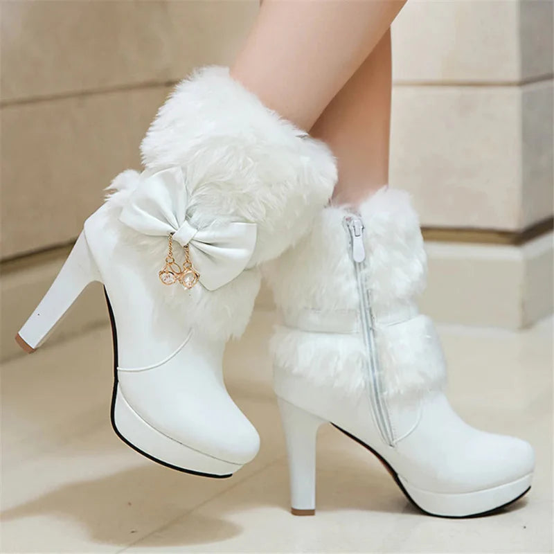 High Heel Winter Boots