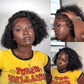 13x4 Lace Closure Wig 100% Human Hair Wig Deep Curly Wig Jerry Curly Short Bob Wig With Baby Hair Deep Wave Double Draw Wig