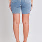 Women's Luxe High Rise Long Short Denim-Distressed