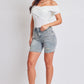 Women's Luxe High Rise Long Short Denim-Distressed