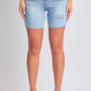 Women's Luxe High Rise Long Short Denim-Distressed