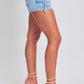 Women's Denim Cargo Shorts with D-Ring Detail