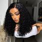 13x4 Lace Closure Wig 100% Human Hair Wig Deep Curly Wig Jerry Curly Short Bob Wig With Baby Hair Deep Wave Double Draw Wig
