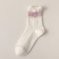 Purple Floral Socks