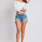 Women's High Rise Summer Fray Hem Shorts