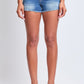 Fray Hem Belted Shorts