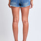Fray Hem Belted Shorts
