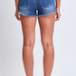 Fray Hem Belted Shorts