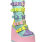 Pastel Wedge Platform Boots