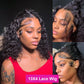 13x4 Lace Closure Wig 100% Human Hair Wig Deep Curly Wig Jerry Curly Short Bob Wig With Baby Hair Deep Wave Double Draw Wig
