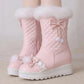 Cute Furry Winter Snow Boots