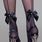 Bow Detail Sheer Lace Stocking
