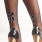 High Waist  Bowknot Fishnet  Pantyhose