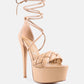Twerk Tie-Up Braided High Platform Sandals