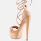 Twerk Tie-Up Braided High Platform Sandals