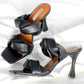 Glam Girl Twisted Strap Spool Heel Sandals