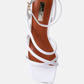 Right Pose Faux Leather Block Heel Sandals