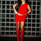 Snowflakes High Platform Calf Boots