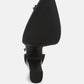 Maeissa Pearls Brooch Detail Platform Block Heel Sandals