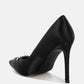 Ashlyn Rhinestones Embellished Satin Stiletto Pumps