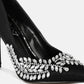 Ashlyn Rhinestones Embellished Satin Stiletto Pumps