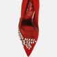 Ashlyn Rhinestones Embellished Satin Stiletto Pumps